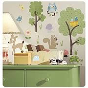 Woodland Animals Peel and Stick Wall Appliques